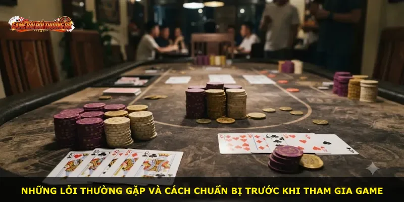 Những lỗi thường gặp và cách chuẩn bị trước khi tham gia game
